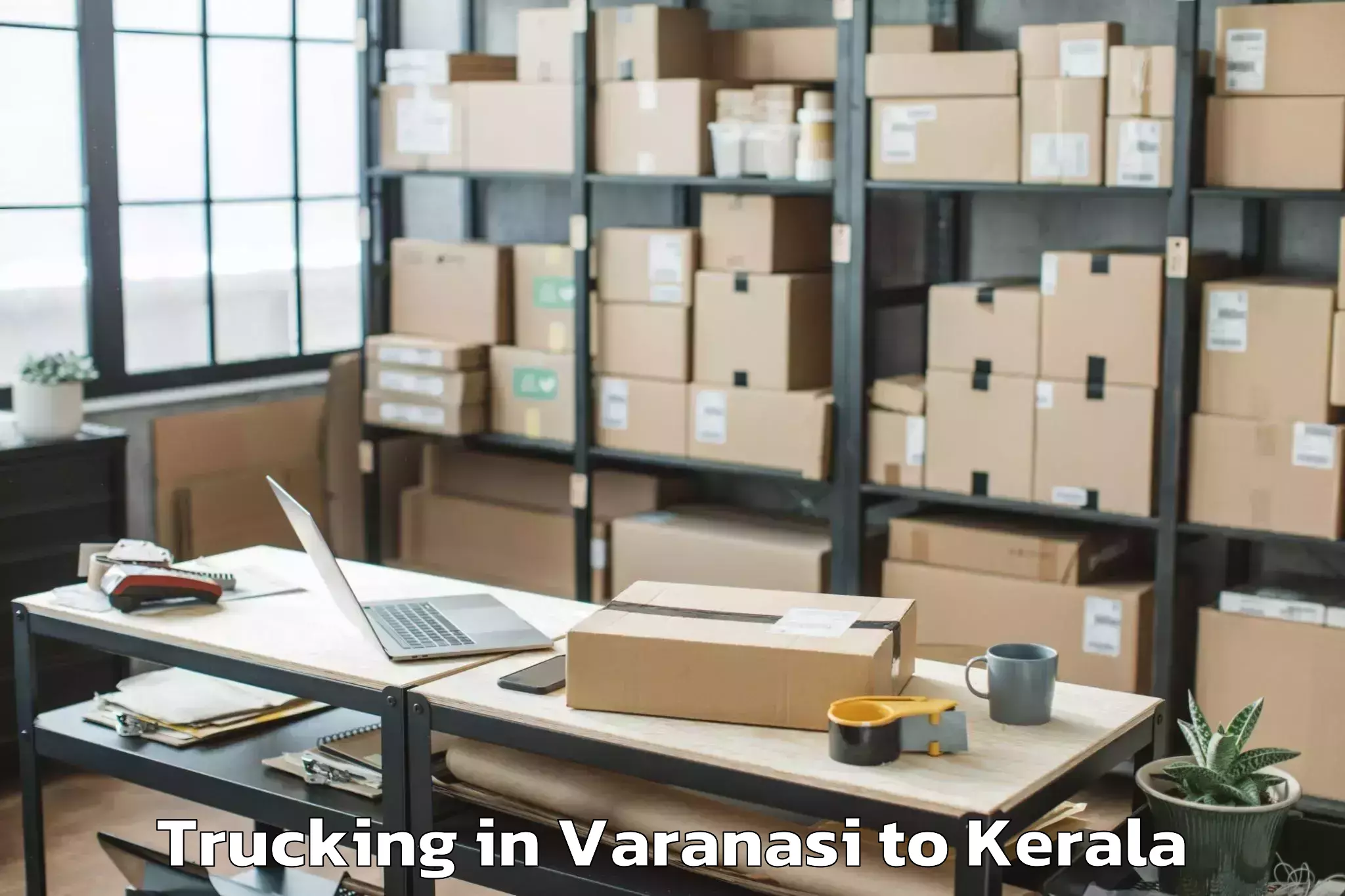 Professional Varanasi to Marayoor Trucking